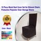 10 Piece Black Dust Cover Set for Chiavari Chairs Protective Polyester Chair Storage Sleeve